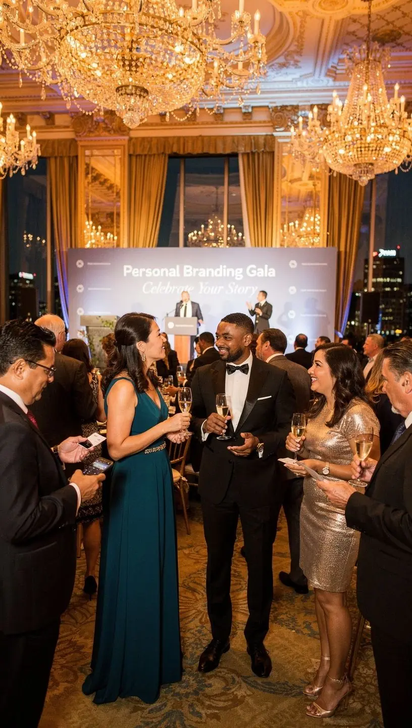 Tablica z jasnymi celami i krokami do osiągnięcia skutecznego personal brandingu podczas szkolenia